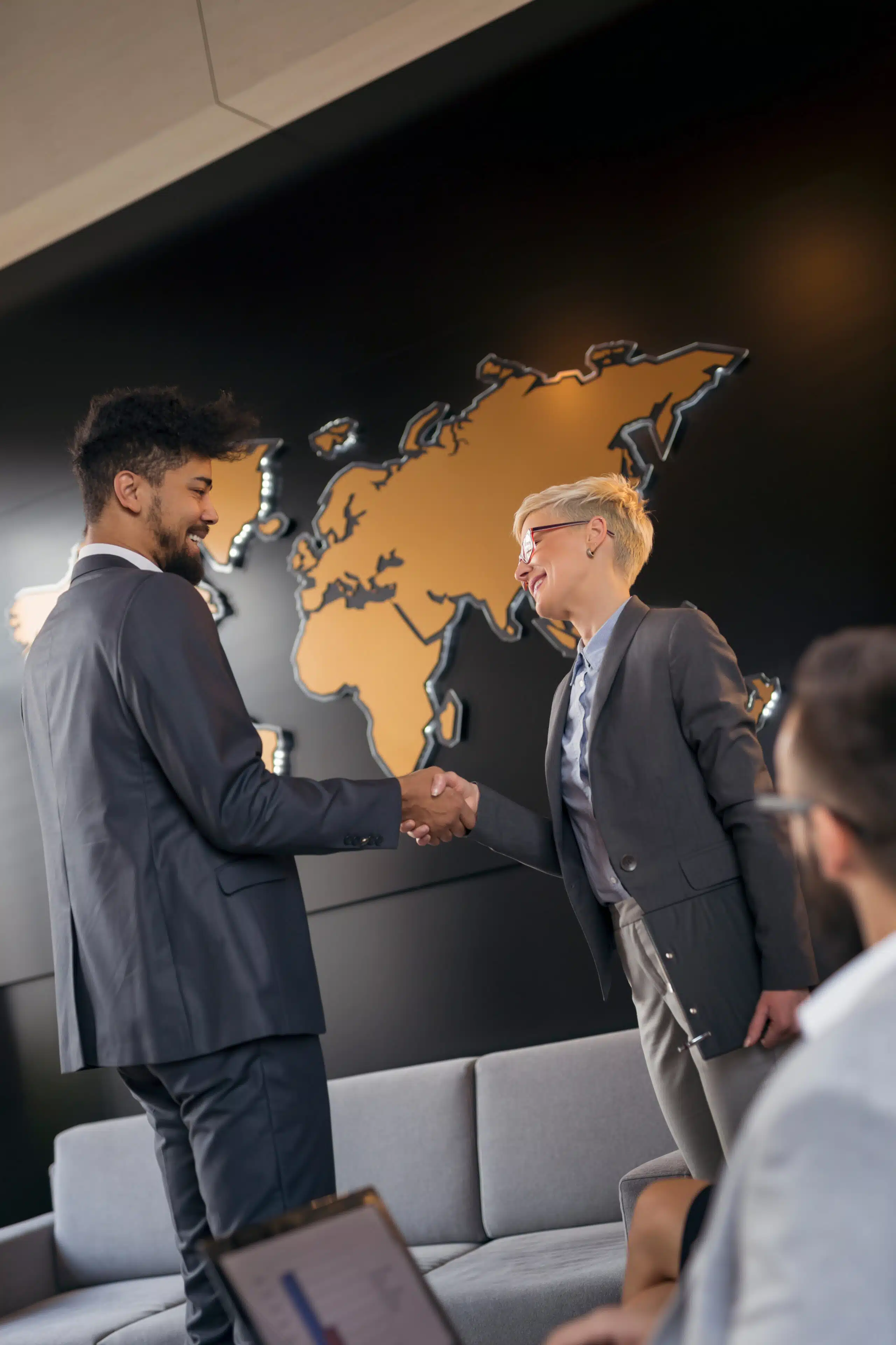 Business people shaking hands
